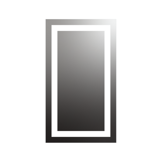 Seura Allegro 24" W x 42" H Wall Switch Dimming LED Lighted Mirror With Slim Housing