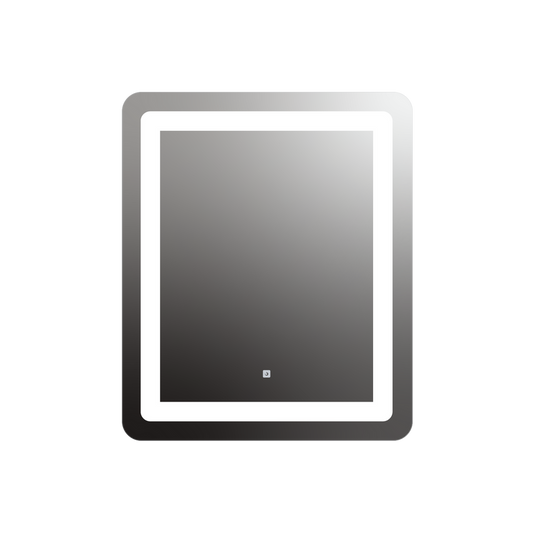 Seura Allegro 30" W x 36" H Touch Control Dimming Rounded Rectangle LED Lighted Mirror