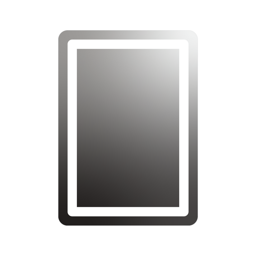 Seura Allegro 30" W x 42" H None Dimming Rounded Rectangle LED Lighted Mirror