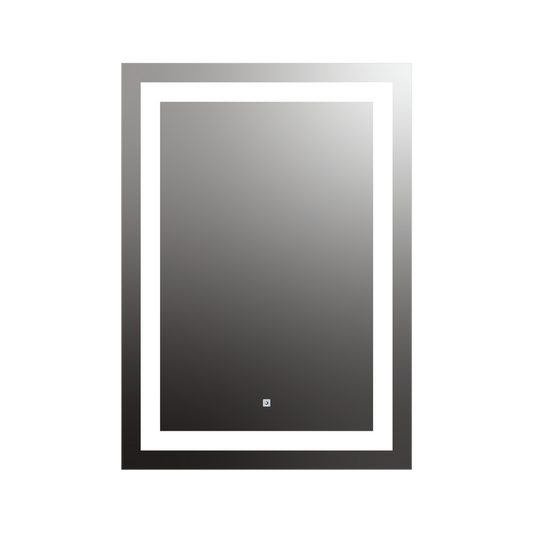 Seura Allegro 30" W x 42" H Touch Control Dimming LED Lighted Mirror With Slim Housing