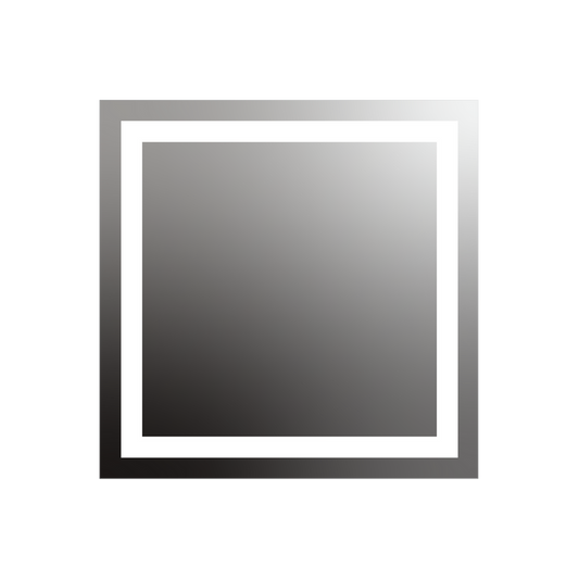 Seura Allegro 36" W x 36" H Wall Switch Dimming LED Lighted Mirror With Slim Housing