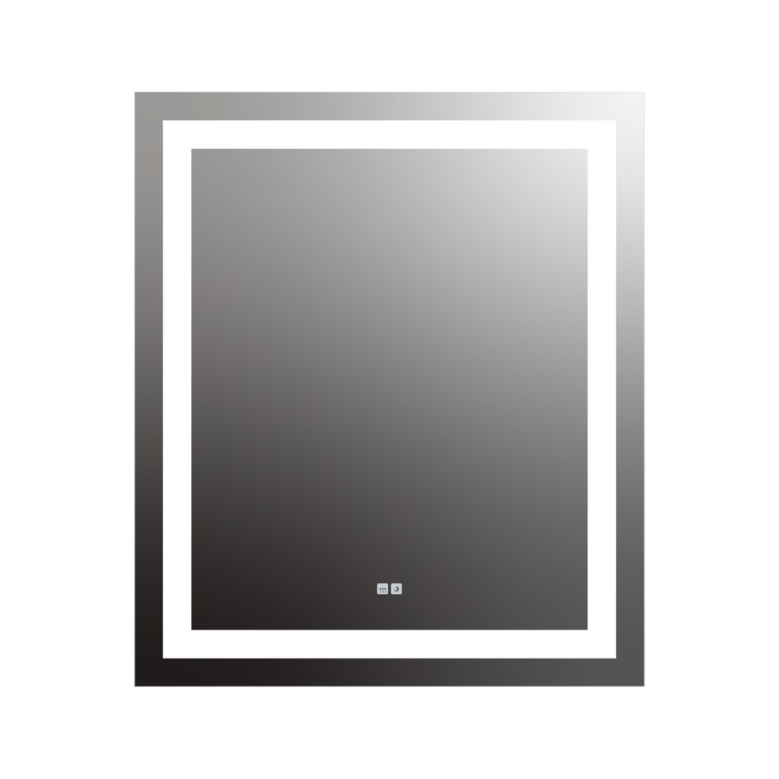 Seura Allegro 36" W x 42" H Touch Control Dimming and Defogger LED Lighted Mirror With Slim Housing
