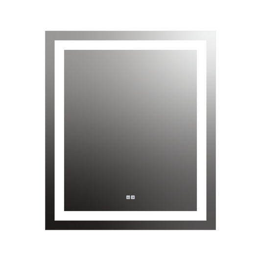 Seura Allegro 36" W x 42" H Touch Control Dimming and Defogger LED Lighted Mirror With Slim Housing