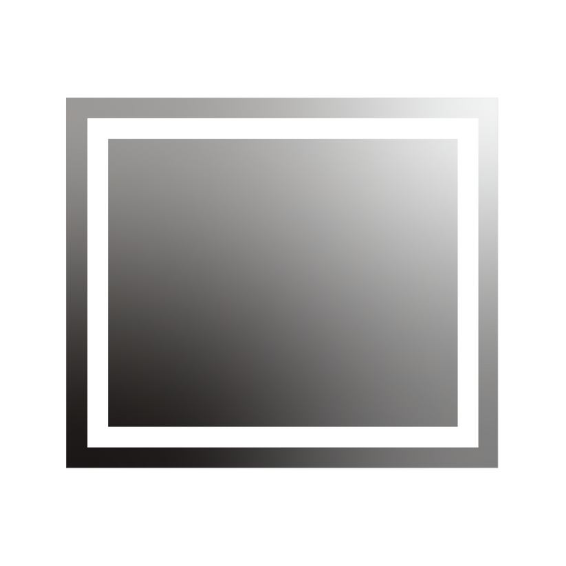 Seura Allegro 42" W x 36" H Wall Switch Dimming LED Lighted Mirror With Slim Housing