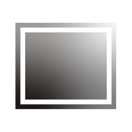 Seura Allegro 42" W x 36" H Wall Switch Dimming LED Lighted Mirror With Slim Housing