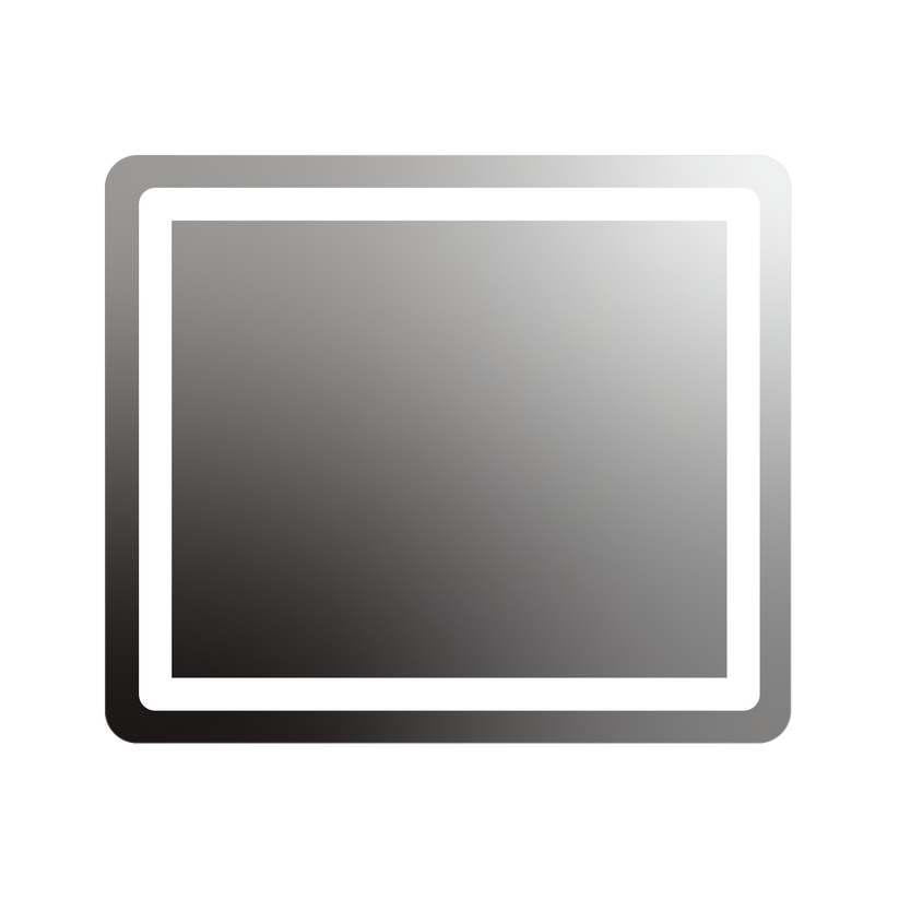 Seura Allegro 42" W x 36" H Wall Switch Dimming Rounded Rectangle LED Lighted Mirror