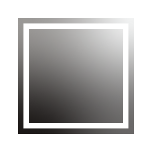 Seura Allegro 42" W x 42" H None Dimming LED Lighted Mirror With Slim Housing