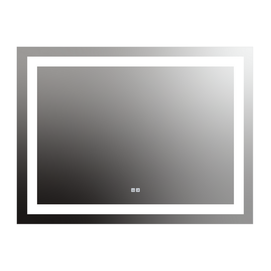 Seura Allegro 48" W x 36" H Touch Control Dimming and Defogger LED Lighted Mirror With Slim Housing