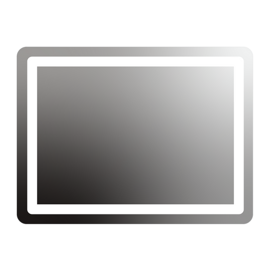 Seura Allegro 48" W x 36" H Wall Switch Dimming Rounded Rectangle LED Lighted Mirror