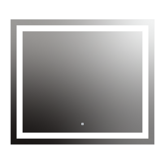 Seura Allegro 48" W x 42" H Touch Control Dimming LED Lighted Mirror With Slim Housing