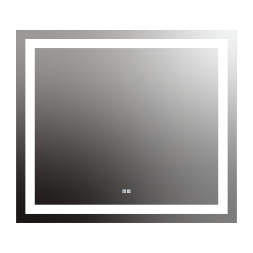 Seura Allegro 48" W x 42" H Touch Control Dimming and Defogger LED Lighted Mirror With Slim Housing