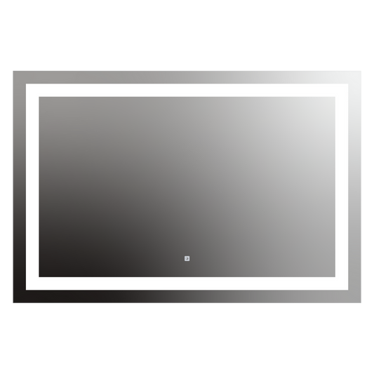 Seura Allegro 54" W x 36" H Touch Control Dimming LED Lighted Mirror With Slim Housing