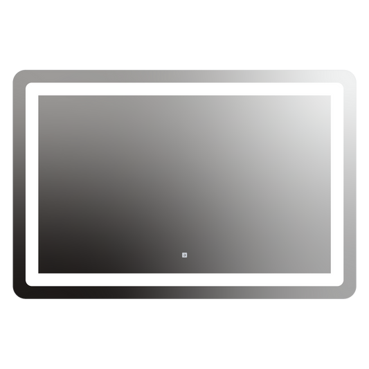 Seura Allegro 54" W x 36" H Touch Control Dimming Rounded Rectangle LED Lighted Mirror