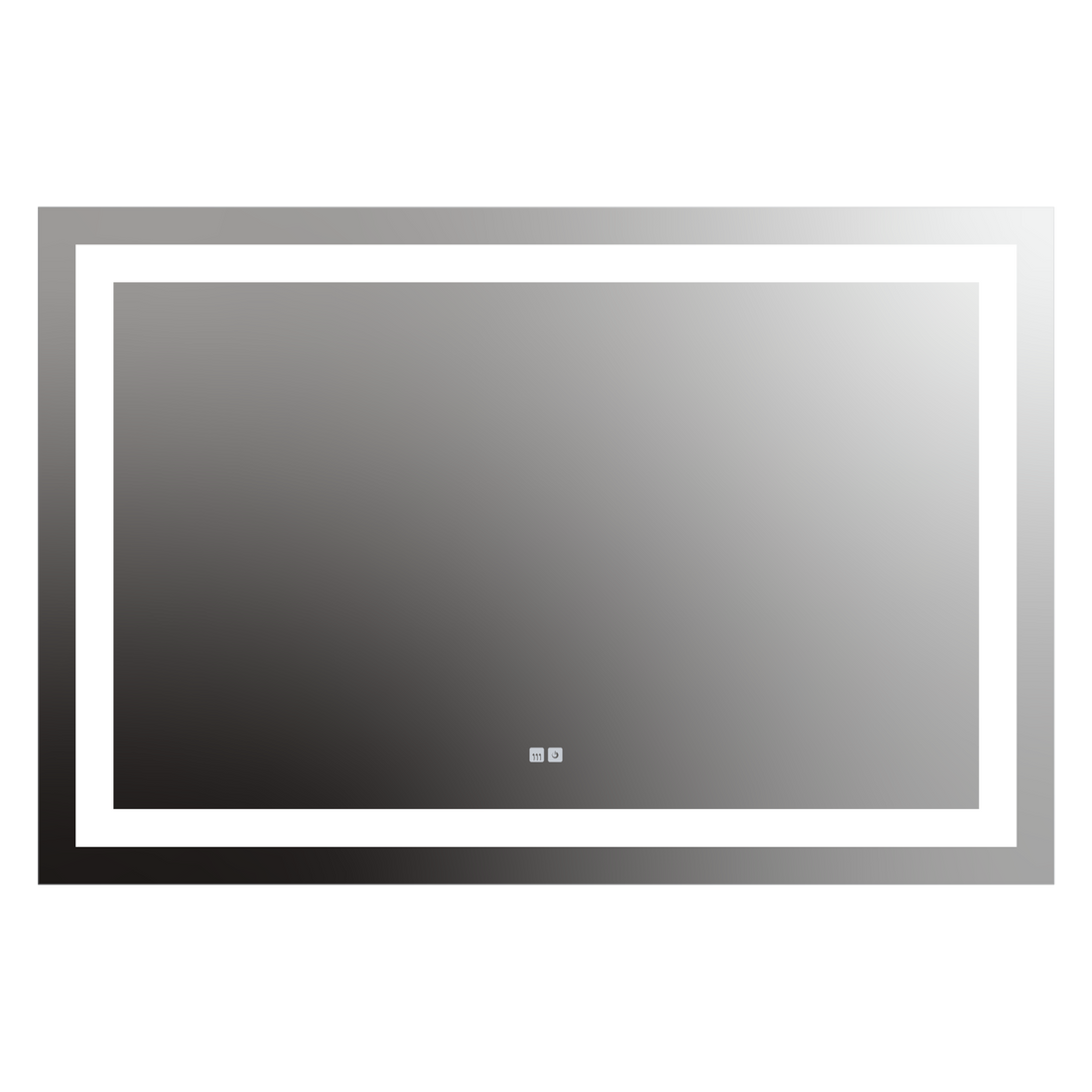 Seura Allegro 54" W x 36" H Touch Control Dimming and Defogger LED Lighted Mirror With Slim Housing
