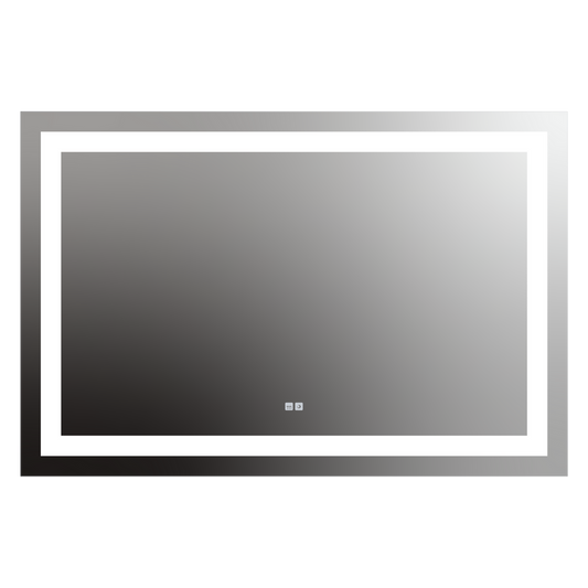 Seura Allegro 54" W x 36" H Touch Control Dimming and Defogger LED Lighted Mirror With Slim Housing