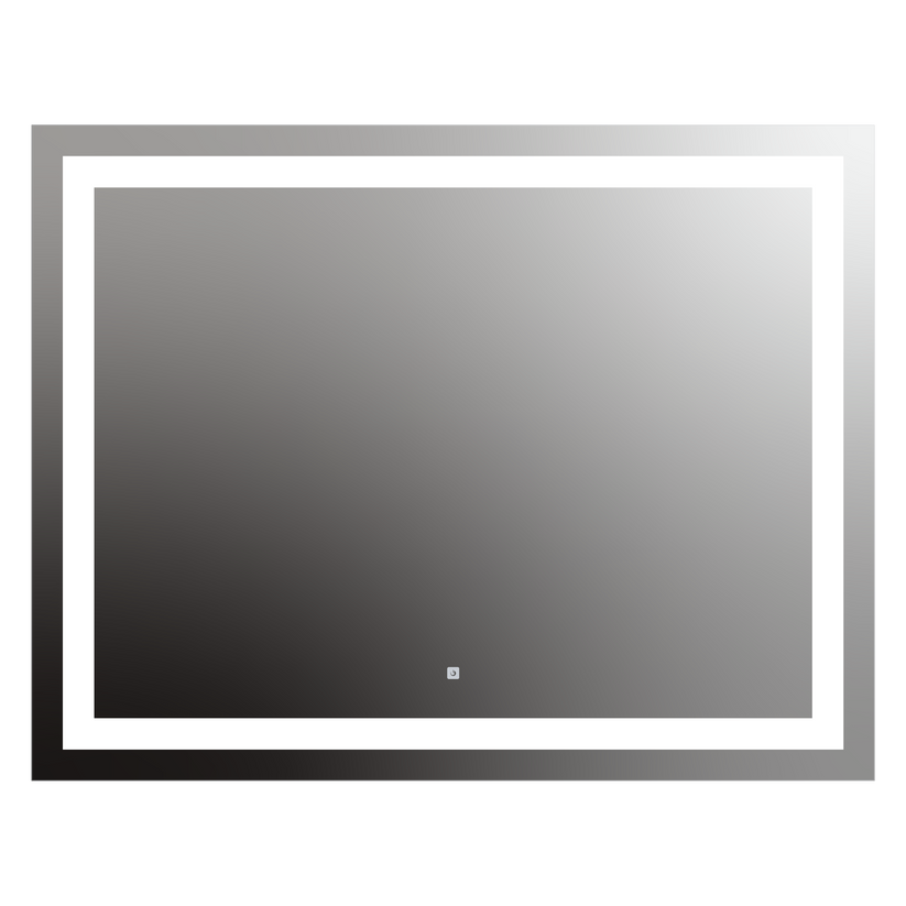 Seura Allegro 54" W x 42" H Touch Control Dimming LED Lighted Mirror With Slim Housing