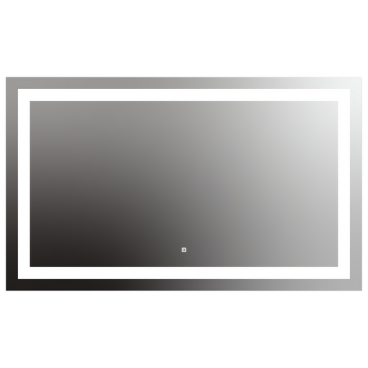 Seura Allegro 60" W x 36" H Touch Control Dimming LED Lighted Mirror With Slim Housing