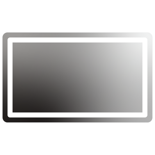 Seura Allegro 60" W x 36" H Wall Switch Dimming Rounded Rectangle LED Lighted Mirror