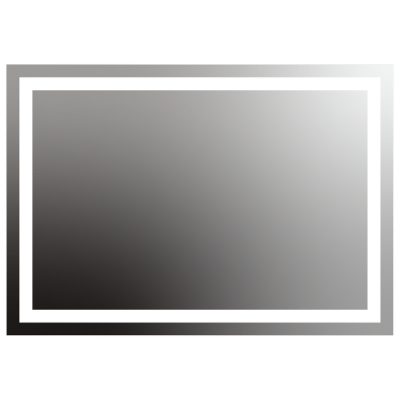Seura Allegro 60" W x 42" H Wall Switch Dimming LED Lighted Mirror With Slim Housing