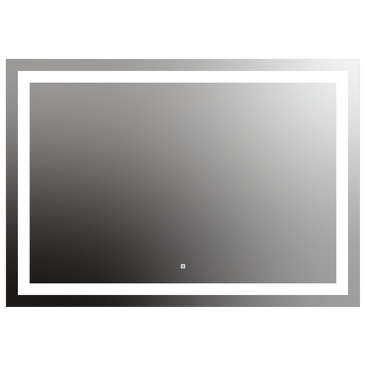 Seura Allegro 60" W x 42" H Touch Control Dimming LED Lighted Mirror With Slim Housing