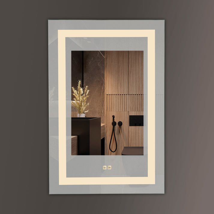 Seura Alto 30" x 36" Wall-Mounted LED Lighted Mirror