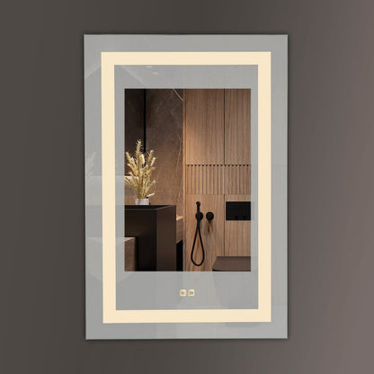 Seura Alto 30" x 36" Wall-Mounted LED Lighted Mirror