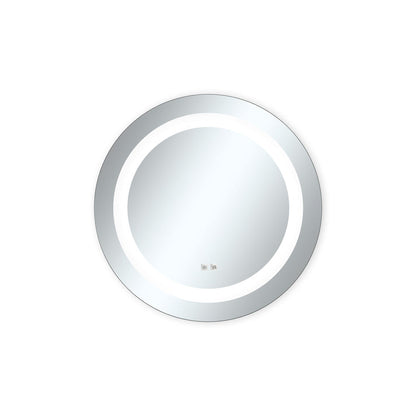 Seura Concerto 24" Round Wall-Mounted LED Lighted Mirror