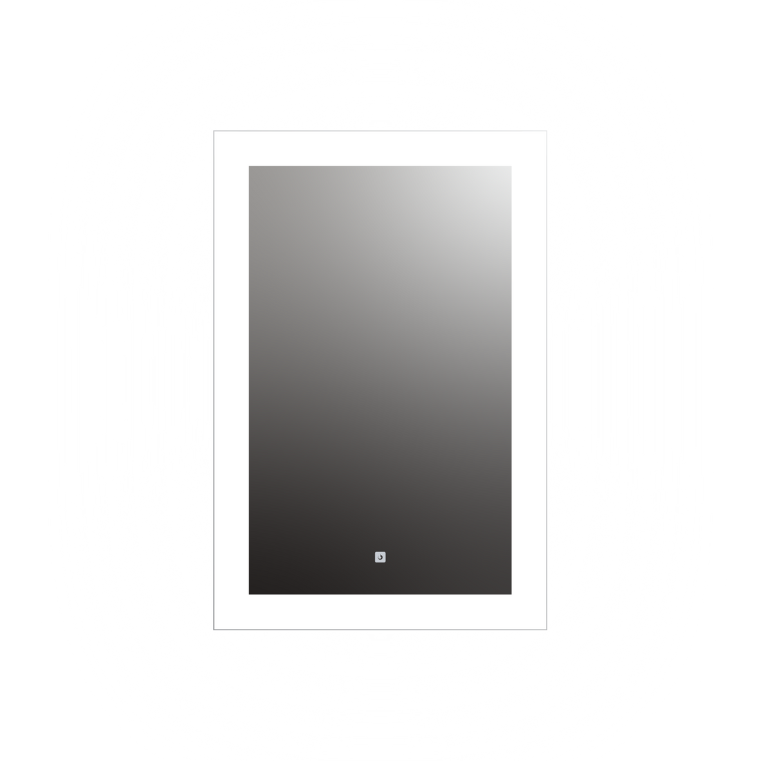 Seura Forte 24" W x 36" H Touch Control Dimming Rounded Rectangular LED Lighted Mirror