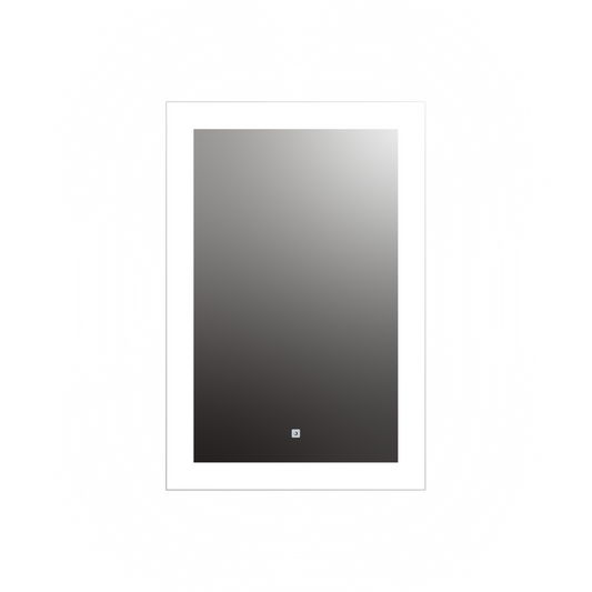 Seura Forte 24" W x 36" H Touch Control Dimming Rounded Rectangular LED Lighted Mirror