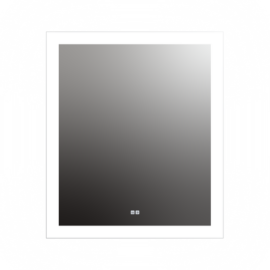 Seura Forte 36" W x 42" H Touch Control Dimming and Defogger Rounded Rectangular LED Lighted Mirror