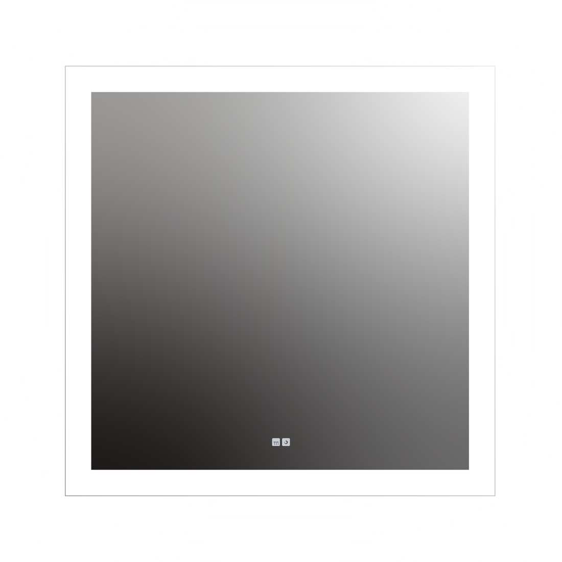 Seura Forte 42" W x 42" H Touch Control Dimming and Defogger Rounded Rectangular LED Lighted Mirror