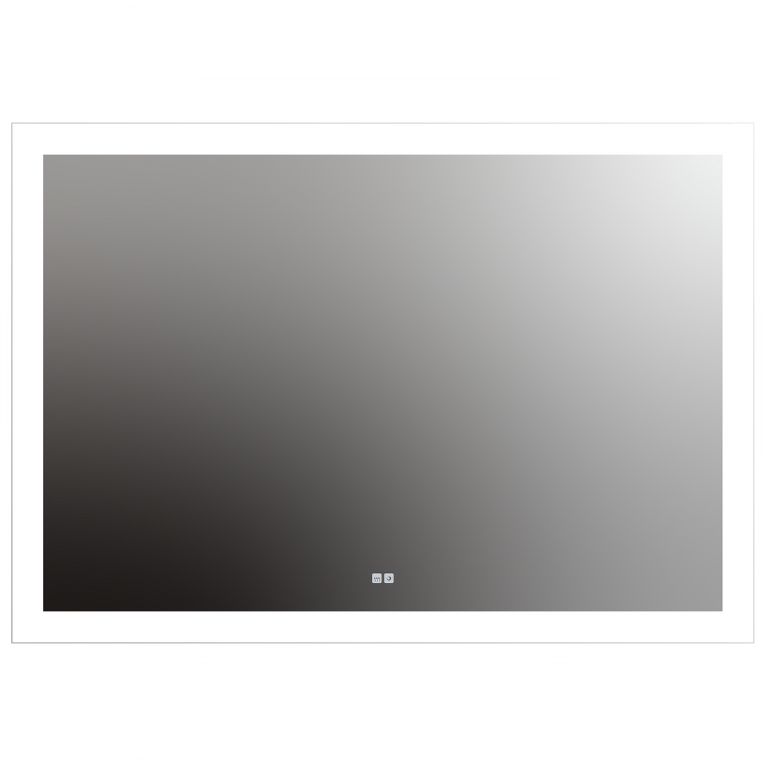 Seura Forte 60" W x 42" H Touch Control Dimming and Defogger Rounded Rectangular LED Lighted Mirror