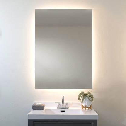 Seura Halo 24" W x 36" H Wall Switch Dimming LED Lighted Mirror