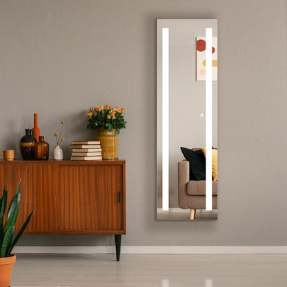 Seura Lumin 18" x 60" Wall Mounted Full Length Lighted Mirror