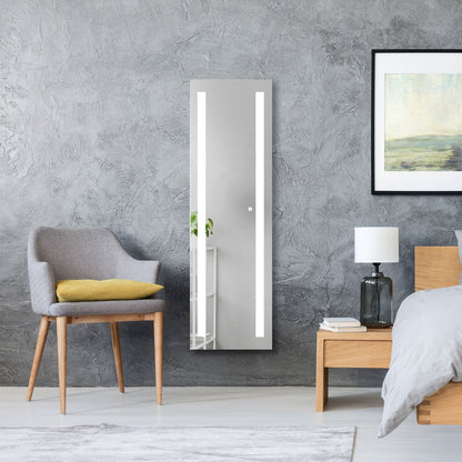 Seura Lumin 18" x 60" Wall Mounted Full Length Lighted Mirror