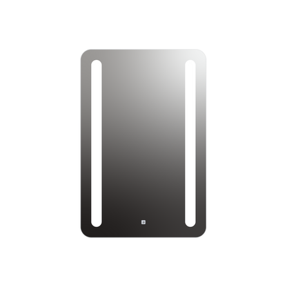 Seura Lumin 24" W x 36" H Touch Control Dimming Rounded Rectangle LED Lighted Mirror