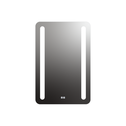 Seura Lumin 24" W x 36" H Touch Control Dimming and Defogger Rounded Rectangle LED Lighted Mirror