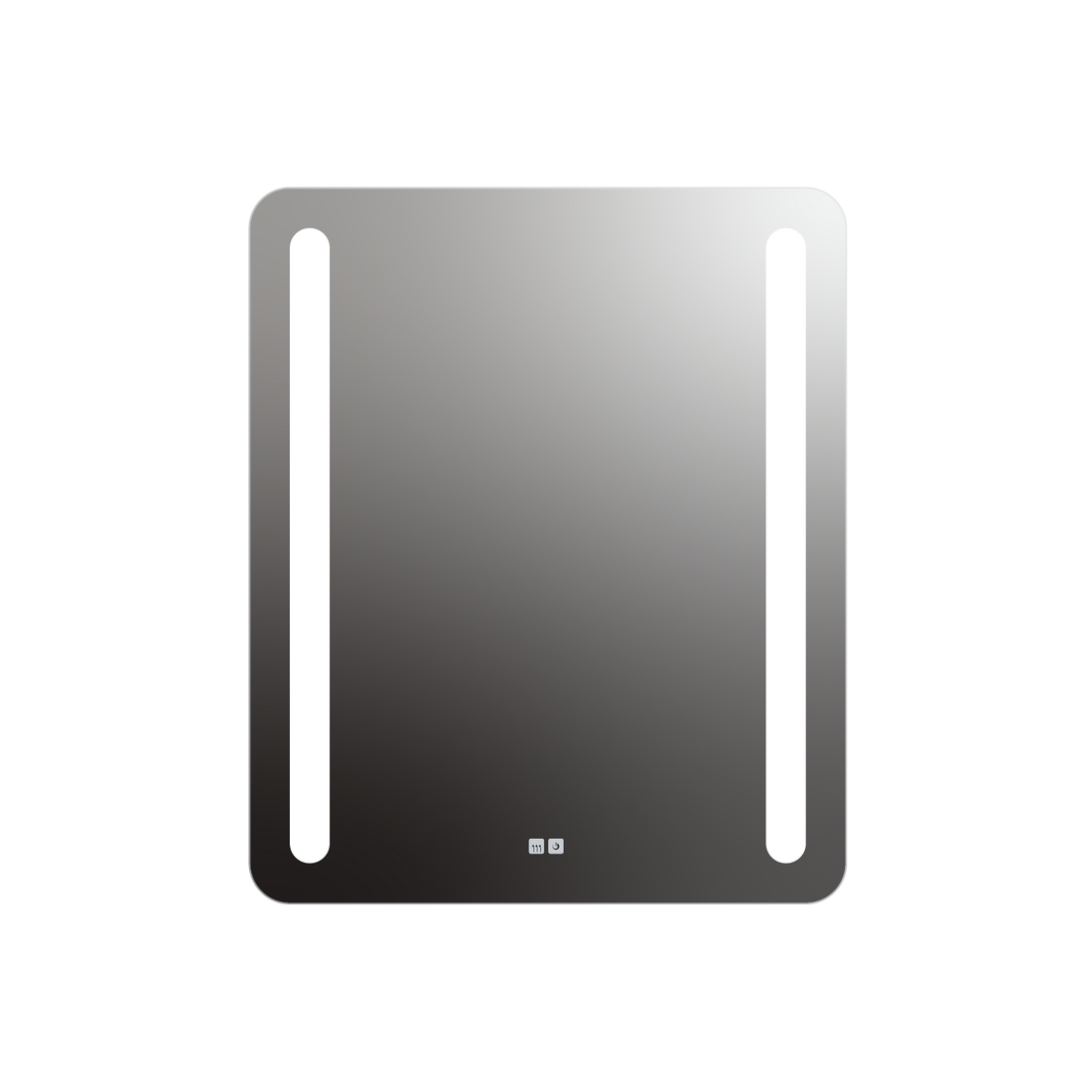 Seura Lumin 30" W x 36" H Touch Control Dimming and Defogger Rounded Rectangle LED Lighted Mirror