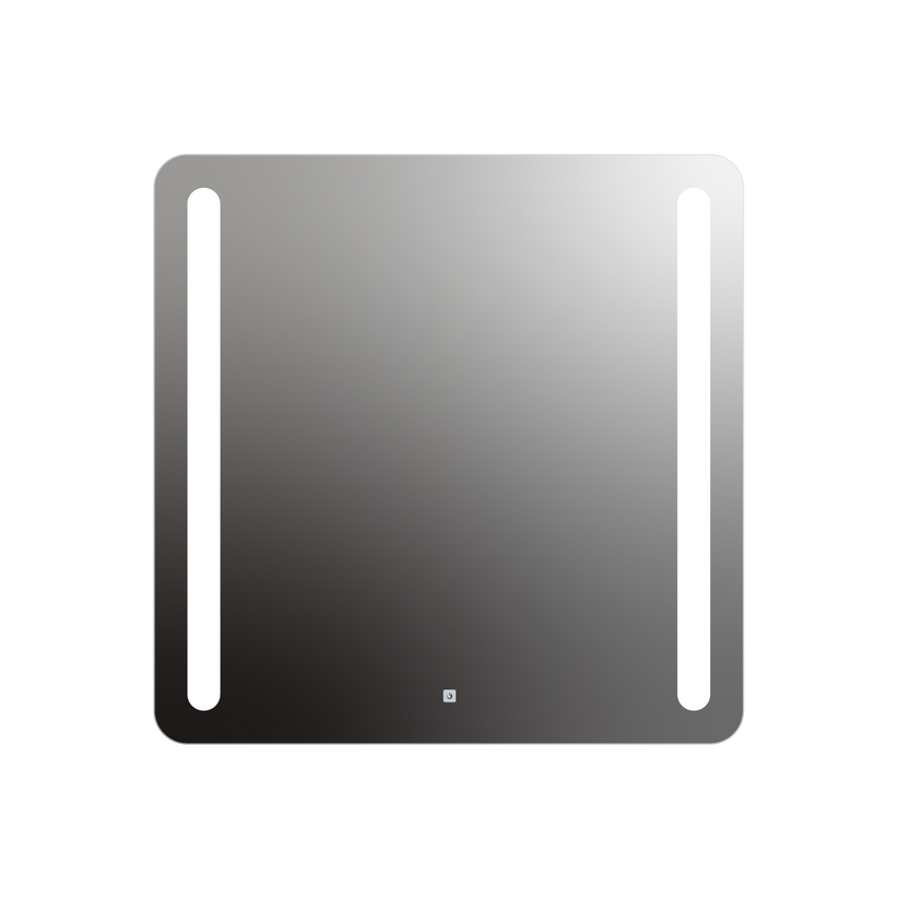 Seura Lumin 36" W x 36" H Touch Control Dimming Rounded Rectangle LED Lighted Mirror