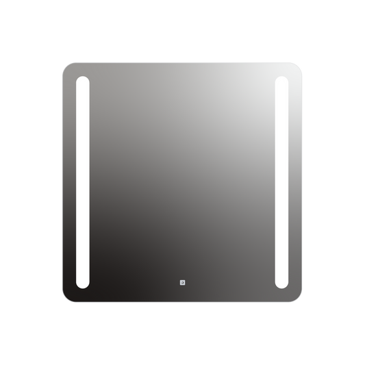 Seura Lumin 36" W x 36" H Touch Control Dimming Rounded Rectangle LED Lighted Mirror