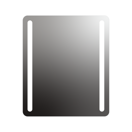 Seura Lumin 36" W x 42" H Wall Switch Dimming Rounded Rectangle LED Lighted Mirror