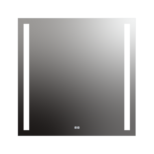 Seura Lumin 42" W x 42" H Touch Control Dimming and Defogger LED Lighted Mirror