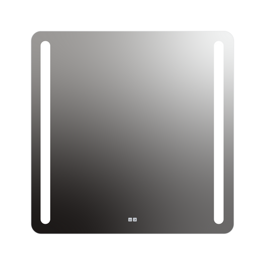 Seura Lumin 42" W x 42" H Touch Control Dimming and Defogger Rounded Rectangle LED Lighted Mirror