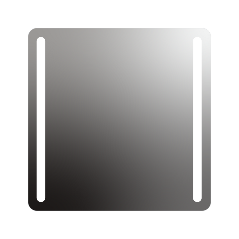 Seura Lumin 42" W x 42" H Wall Switch Dimming Rounded Rectangle LED Lighted Mirror