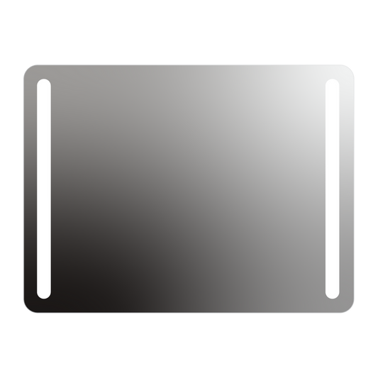 Seura Lumin 48" W x 36" H Wall Switch Dimming Rounded Rectangle LED Lighted Mirror