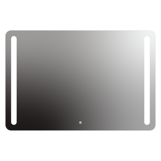 Seura Lumin 54" W x 36" H Touch Control Dimming Rounded Rectangle LED Lighted Mirror