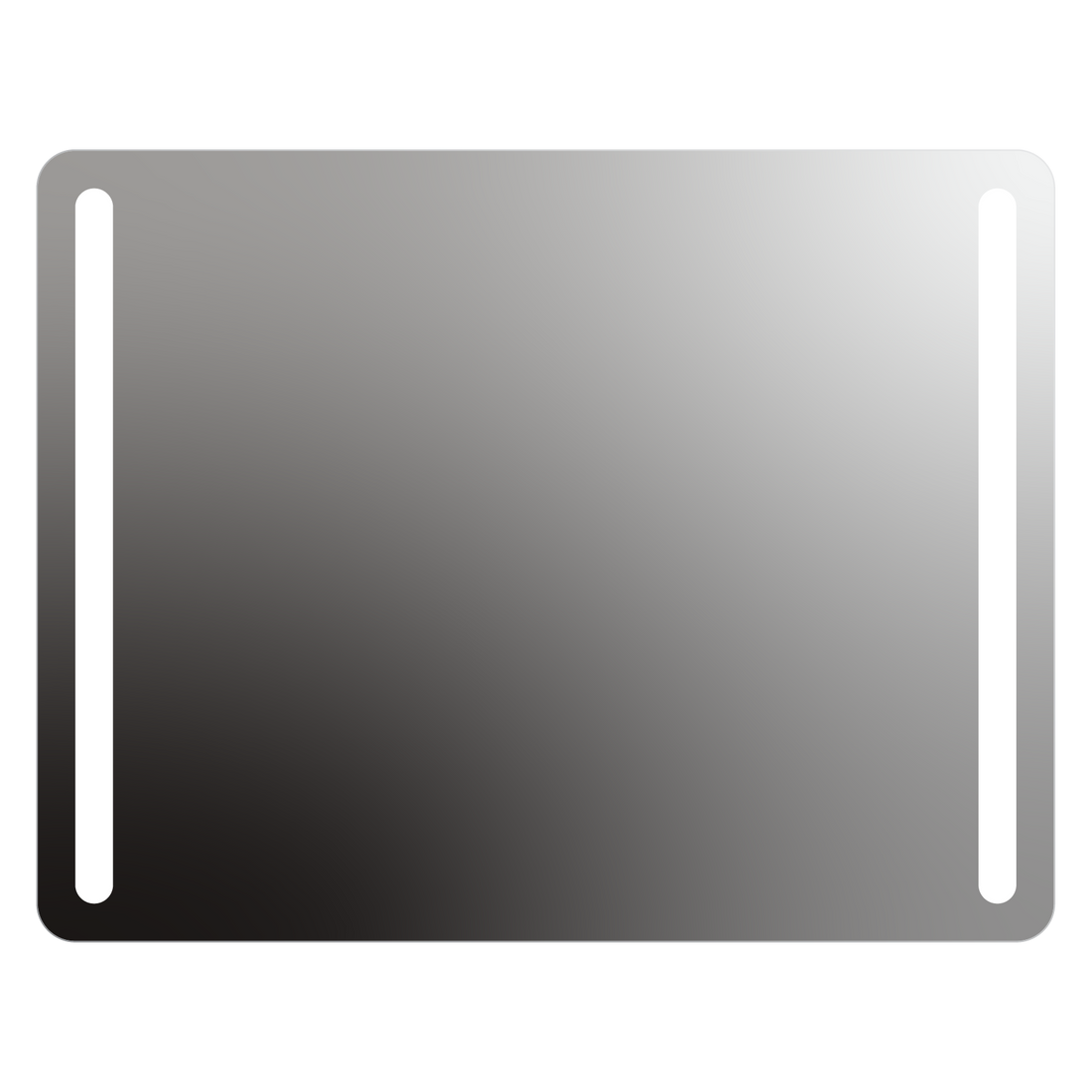 Seura Lumin 54" W x 42" H Wall Switch Dimming Rounded Rectangle LED Lighted Mirror