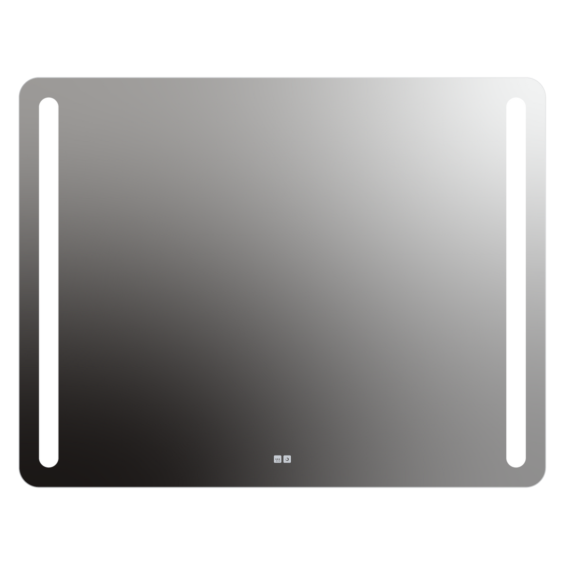 Seura Lumin 54" W x 42" H Touch Control Dimming and Defogger Rounded Rectangle LED Lighted Mirror