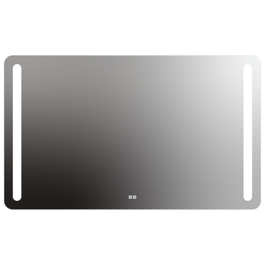 Seura Lumin 60" W x 36" H Touch Control Dimming and Defogger Rounded Rectangle LED Lighted Mirror