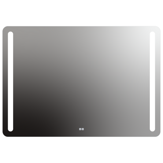 Seura Lumin 60" W x 42" H Touch Control Dimming and Defogger Rounded Rectangle LED Lighted Mirror
